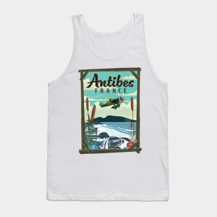 Antibes France travel poster Tank Top